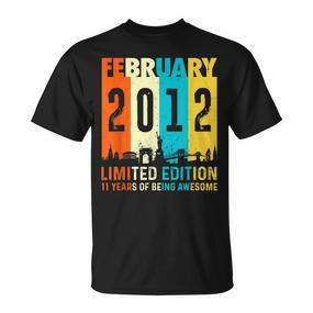 11 Limitierte Auflage Hergestellt Im Februar 2012 11 T-Shirt - Seseable De