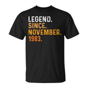 39. Geburtstag T-Shirt, Legende seit November 1983 - Seseable De