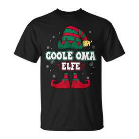 Coole Oma Elfe Partnerlook Weihnachten T-Shirt - Seseable De