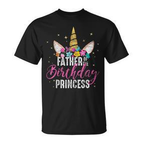 Einhorn Geburtstag T-Shirt für Vater der Prinzessin - Seseable De