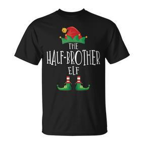 Half-Brother Elf Familie Passender Pyjama Weihnachten Elf T-Shirt - Seseable De