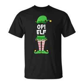 Herren Opi Elf Opa Partnerlook Familien Outfit Weihnachten T-Shirt - Seseable De