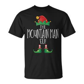 Mountain Man Elf Familie Passender Pyjama Weihnachten Elf T-Shirt - Seseable De