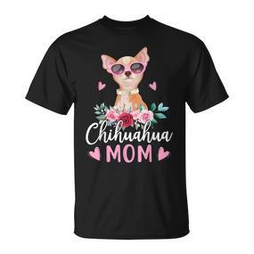 Niedliche Chihuahua Mama Sonnenbrille Für Chihuahua-Besitzer T-Shirt - Seseable De
