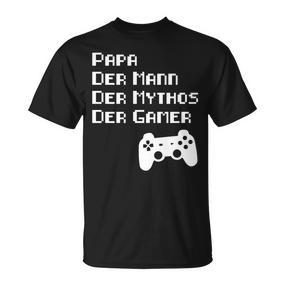 Papa Vater Mythos Legende Gamer Zocker Langarmshirt - Seseable De
