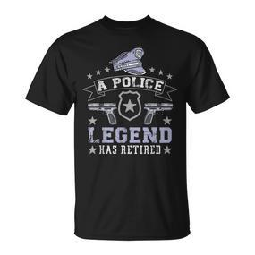 T-Shirt für pensionierte Polizisten, Legende im Ruhestand - Seseable De