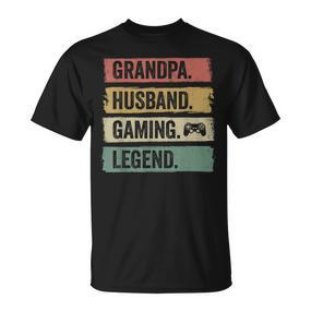 Vintage Ehemann Opa Gaming Legende Gamer Opa T-Shirt - Seseable De