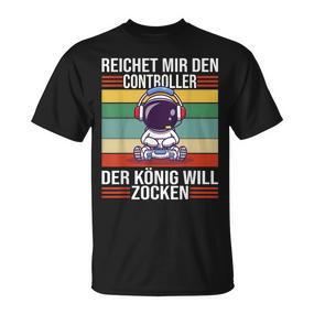 Zocken Reichet Mir Den Controller König Ps5 Konsole Gamer T-Shirt - Seseable De