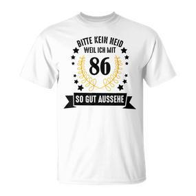 86 Jahre Geburtstag Geschenke Deko Mann Frau Lustiges T-Shirt - Seseable De