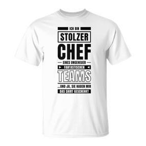 Ich Bin Stolzer Chef Eines Ungeheuer Fantastischen Teams Job T-Shirt - Seseable De