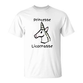 Lustiges Einhorn T-Shirt Princesse Licornasse, Perfekt für Casual-Looks - Seseable De