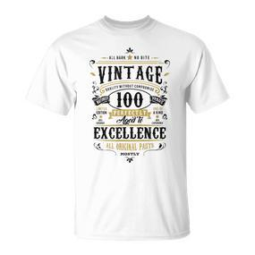Retro 100 Geburtstag Geschenk Für Oma 100 Jahre Alt 1922 T-Shirt - Seseable De