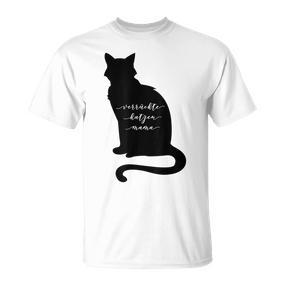 Verrückte Katzen Mama Katzenbesitzer Katze Mutter Geschenk T-Shirt - Seseable De