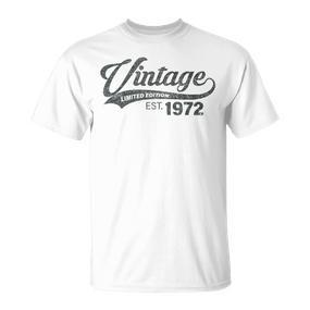 Vintage 1972 50 Jahre Geburtstag Mann Frau 50 Geburtstag T-Shirt - Seseable De