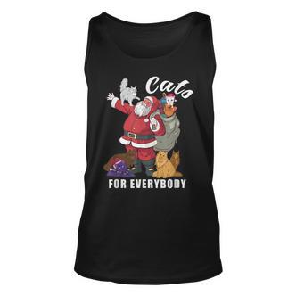 Cats For Everybody Weihnachtskatze Lustiges Weihnachtsmann Tank Top - Seseable De