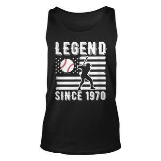 Legend Baseballspieler Seit 1970 Pitcher Strikeout Baseball Tank Top - Seseable De