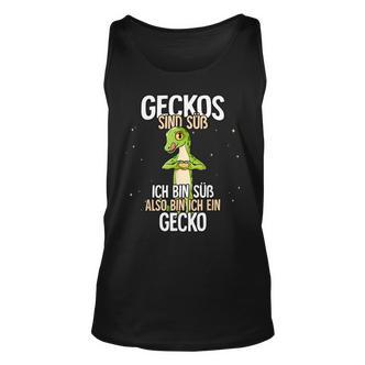 Lustiges Gecko Unisex TankTop mit Geckos sind süß Spruch, Niedliche Tierliebhaber Tee - Seseable De