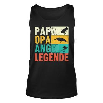 Papa Opa Angel Legende Unisex TankTop, Perfekt für Angler zum Vatertag - Seseable De