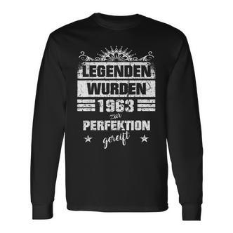 60. Geburtstag Herren Langarmshirts, Legende 1963 für Papa & Opa - Seseable De