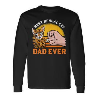 Best Bengal Cat Dad Ever Langarmshirts - Seseable De