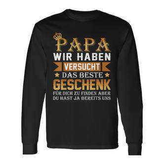 Das Beste Geschenk Papa Tochter Sohn Long Sleeve T-Shirt - Seseable De