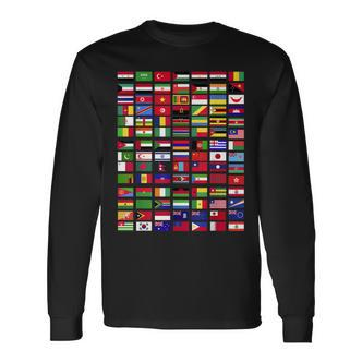 Flaggen Der Welt Spruch Geschenk Reisen Weltreise Geschenkid Langarmshirts - Seseable De