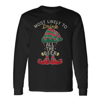 Lustiges Weihnachtsgetränk All The Beer Langarmshirts - Seseable De