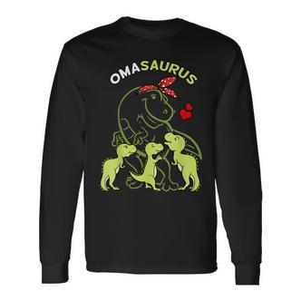 Omasaurus Oma Tyrannosaurus Dinosaurier Muttertag Langarmshirts - Seseable De