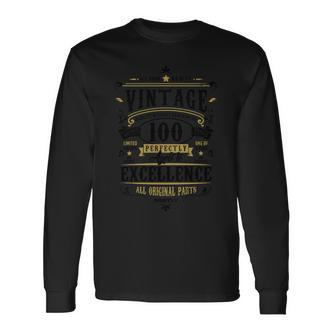 Retro 100. Geburtstag Langarmshirt, Vintage 1922 Design für Oma Langarmshirts - Seseable De