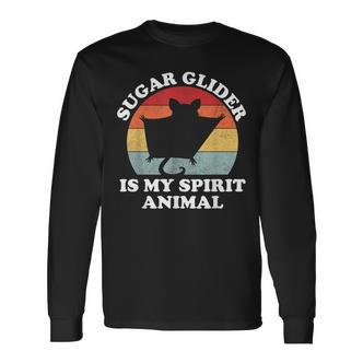 Sugar Glider Is My Spirit Animal Süßer Tierliebhaber Langarmshirts - Seseable De