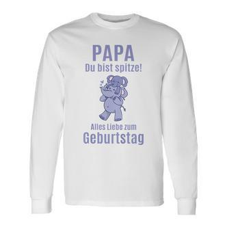 Alles Gute zum Geburtstag Papa Elefant Langarmshirts, Liebe & Spaß Design - Seseable De