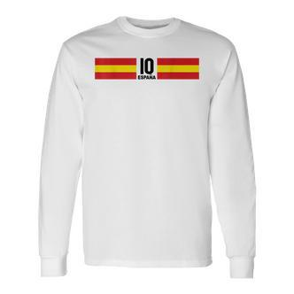 Fussball Spanien Fussball Outfit Fan Langarmshirts - Seseable De