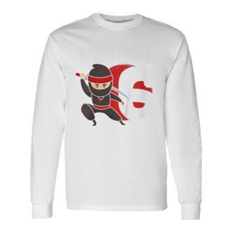 Sechster Geburtstag Ninja Langarmshirts für Kinder, Spaß zum Kindergeburtstag - Seseable De
