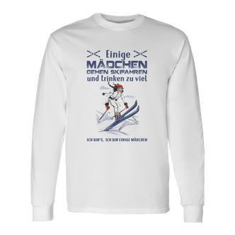 Skifahren Und Trinken V2 Long Sleeve T-Shirt - Seseable De
