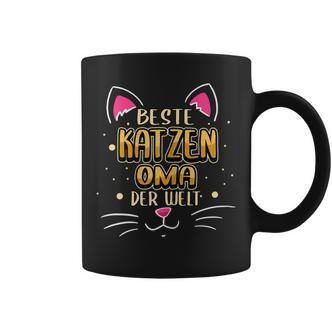 Damen Beste Katzen Oma Der Welt Lustige Sprüche Haustier Oma Tassen - Seseable De
