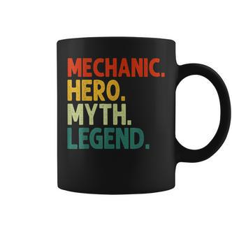 Mechaniker Held Mythos Legende Retro Vintage-Maschinist Tassen - Seseable De