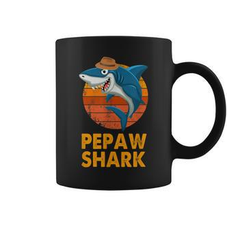 Pepaw Shark Vintage Papa Opa Vatertag Geschenke Tassen - Seseable De