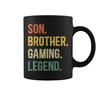 Vintage Sohn Bruder Gaming Legende Retro Video Gamer Boy Geek Tassen - Seseable De