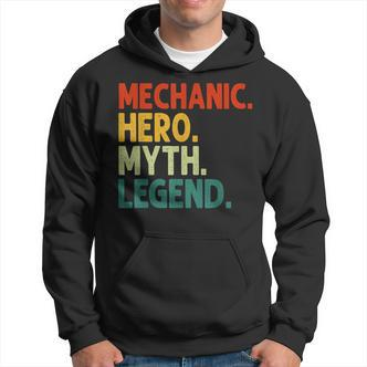 Mechaniker Held Mythos Legende Retro Vintage-Maschinist Hoodie - Seseable De