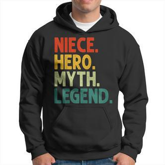 Niece Hero Myth Legend Retro Vintage Nichte Hoodie - Seseable De
