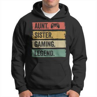Vintage Tante Siter Gaming Legende Retro Video Gamer Tante Hoodie - Seseable De