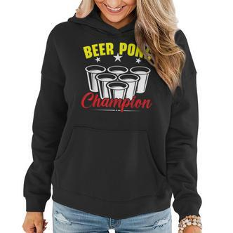 Beer Pong Champion Alkohol Trinkspiel Beer Pong Frauen Hoodie - Seseable De
