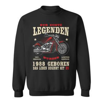 35. Geburtstag Biker Sweatshirt 1988, Herren Motorrad Chopper Design - Seseable De