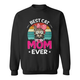 Beste Katzenmutter Ever Sweatshirt für Damen, Katzenliebhaber Tee - Seseable De