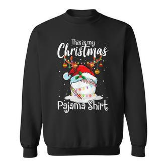 This Is My Christmas Baseball-Pyjama Für Mama Frauen Mädchen Sweatshirt - Seseable De
