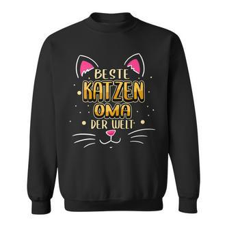 Damen Beste Katzen Oma Der Welt Lustige Sprüche Haustier Oma Sweatshirt - Seseable De
