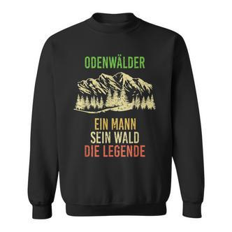 Herren Odenwälder Ein Mann Sein Wald Die Legende Sweatshirt - Seseable De