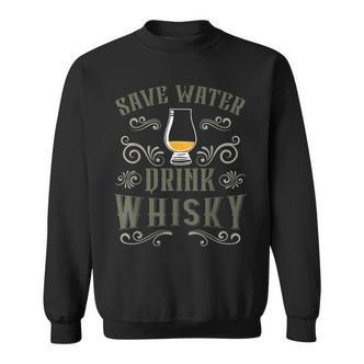Herren Save Water Drink Whisky Sweatshirt, Islay Single Malt Motiv - Seseable De