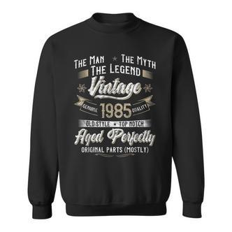 Herren Sweatshirt zum 38. Geburtstag 1985 Vintage, Mann Mythos Legende - Seseable De