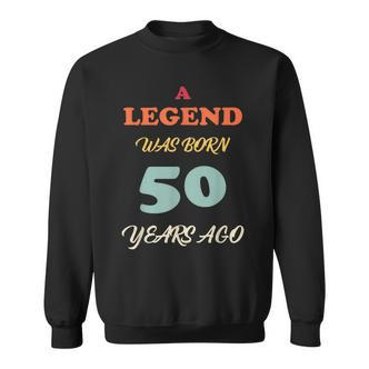 A Legend Was Born Jahrestag Vintage Farben Sweatshirt - Seseable De